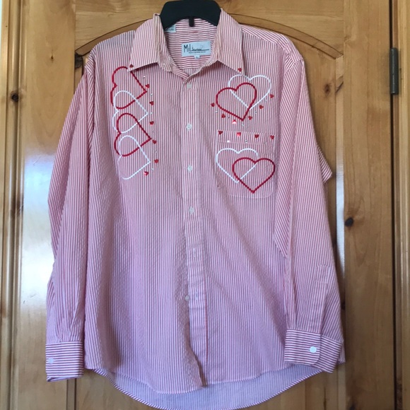 Mili Designs large red and white shirt - Picture 2 of 4